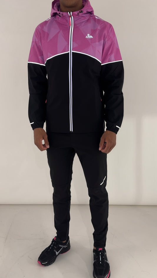 Reflective Pink/Black Tracksuit