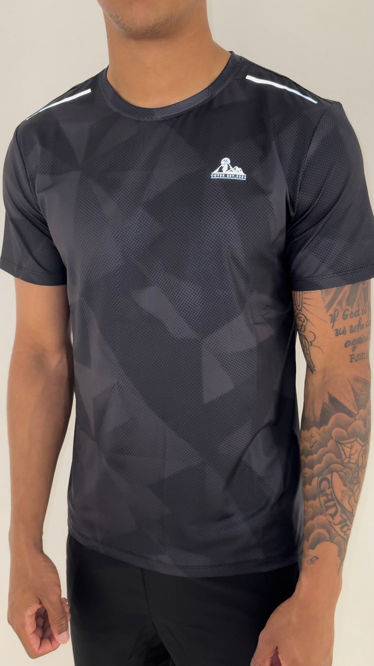 Reflective Black Tee